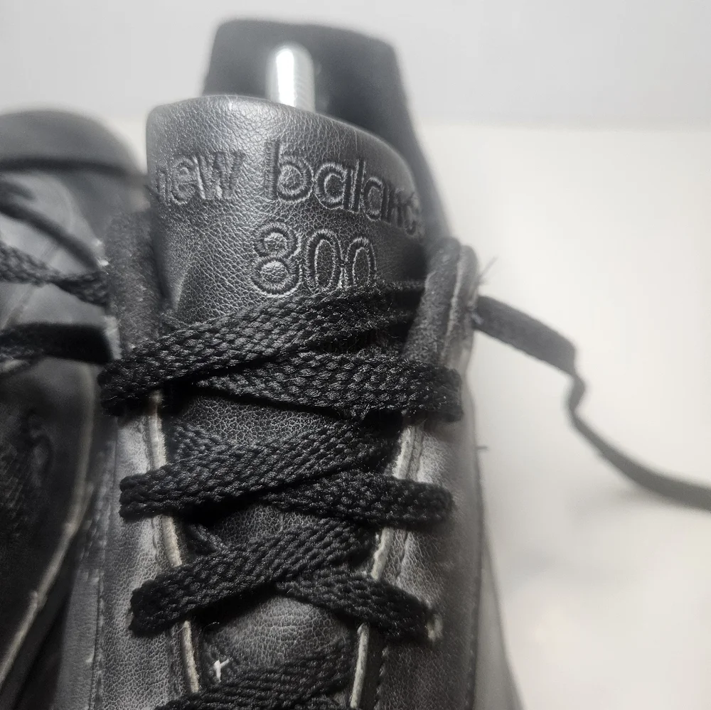 Mens New Balance 800 Black Leather Athletic Sneakers MK800BK Size 11B - Picture 3 of 10